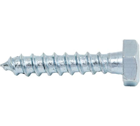 Сантехнический болт DIN 571, оцинкованный, 6x30 мм, 6 шт. в пакете Zitar 102579