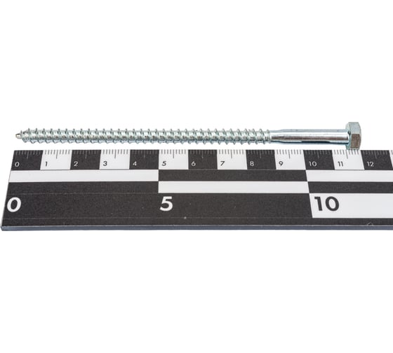 Сантехнический болт DIN 571 оцинкованный 6х120, 2шт - пакет Tech-Krep/Zitar 103879