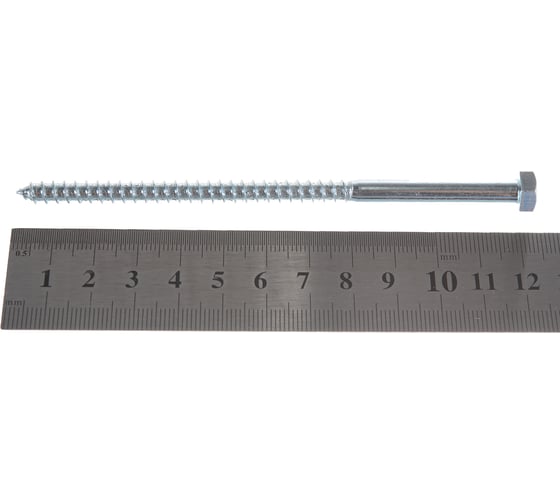 Сантехнический болт DIN 571 оцинкованный 6х120, 30шт - коробка Tech-Krep 126553