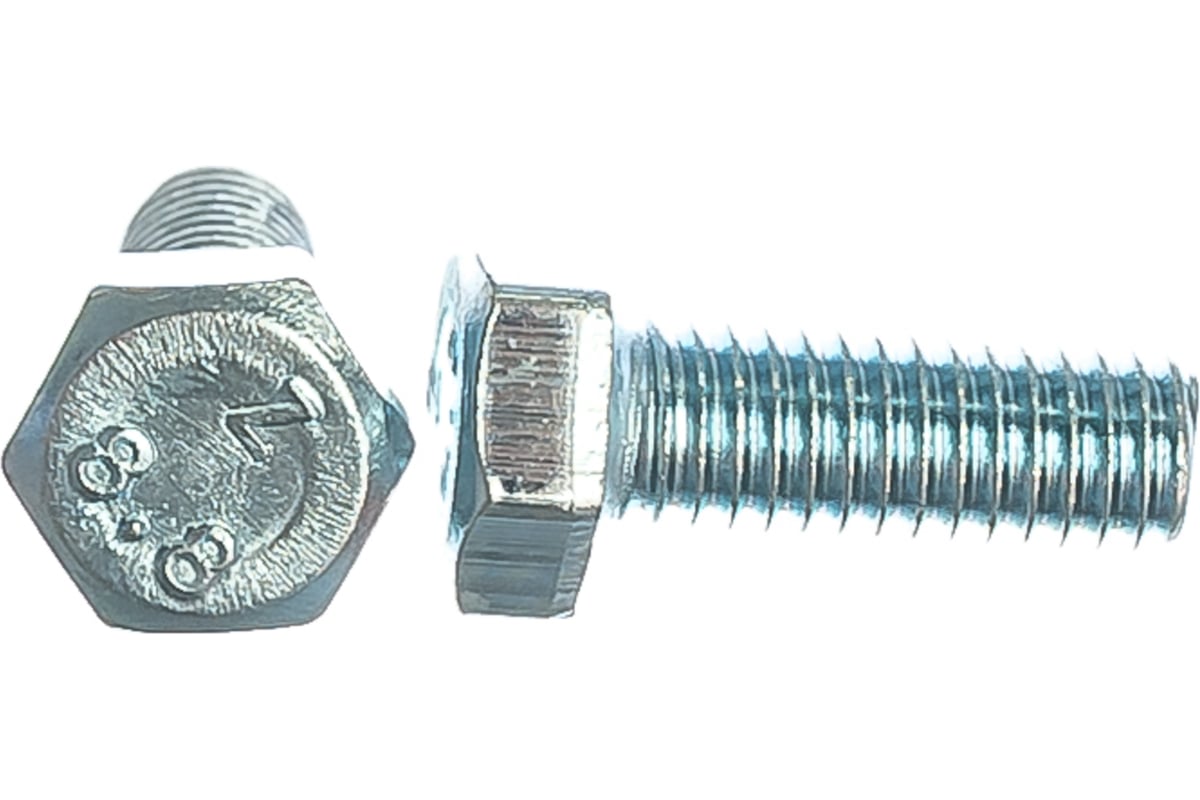 Болт DIN 933 с шестигранной головкой, оцинкованный М6х16, 100шт ...