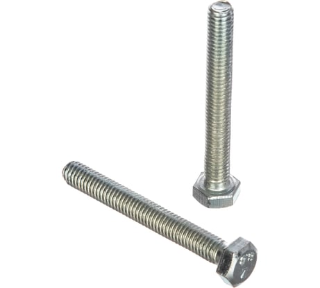 Болт DIN933 с шестигранной головкой оцинкованный М6x50 мм, 40 шт, коробка с окном Tech-Kr Zitar 105205