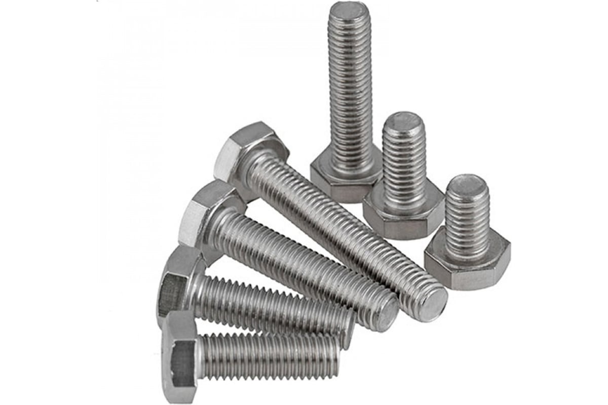 Болт DIN 933 с шестигранной головкой, оцинкованный М20х100, 5шт ...