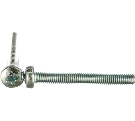 Винт DIN 7985 с полукруглой головкой, оцинкованный М5х40, 50шт - коробка Tech-Krep 105225