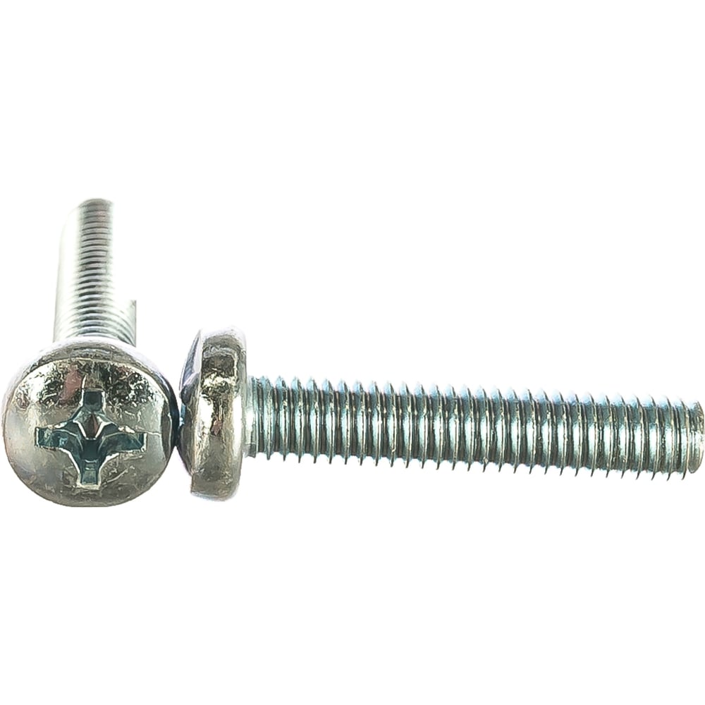 Винт DIN 7985 с полукруглой головкой, оцинкованный М6х30, 50шт ...