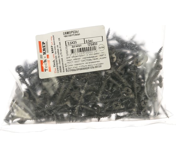 Саморез Tech-Krep 3,5*35 частая резьба 0,5кг (294 шт.) 125430