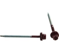 Кровельный саморез Tech-Krep КР сверло 4,8х70 RAL-3005 винно-красный 30 шт, коробка с ок. 125554