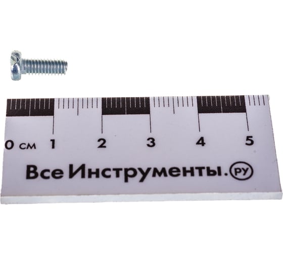 Винт DIN 84 с цилиндрической головкой, оцинкованный М4х10, 20шт - пакет Tech-Krep 102982