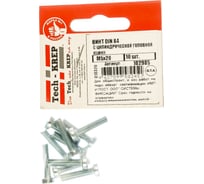 Винт DIN 84 с цилиндрической головкой, оцинкованный М5х20, 10шт - пакет Tech-Krep 102985