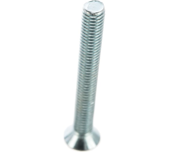 Винт DIN 965 с потайной головкой, оцинкованный М5х40, 60шт - коробка Tech-Krep 105239