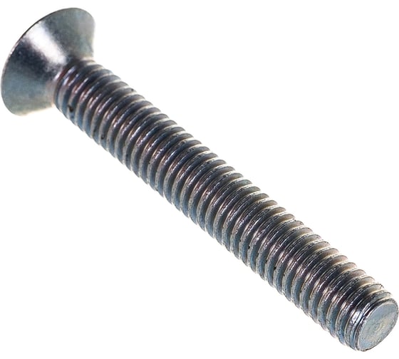 Винт DIN 965 с потайной головкой, оцинкованный М6х40, 40шт - коробка Tech-Krep 105243