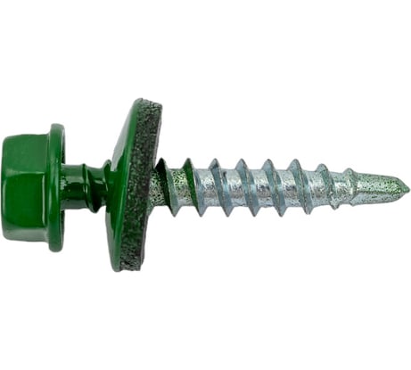 Саморез КР со сверлом, 4,8x28 мм, RAL-6002 зеленый, 60 шт. в коробке с окном Zitar 112030