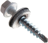 Саморез КР со сверлом 4,8x28 мм RAL-9003 ярко-белый, 300 шт в ведре Zitar 127872