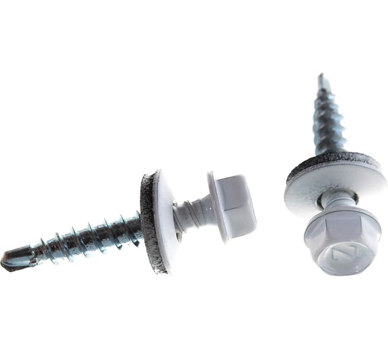 Кровельная саморез Tech-Krep КР сверло 4,8х28 RAL-9003 ярко-белый 300 шт, ведро 127872