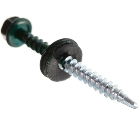 Кровельный саморез Tech-Krep КР сверло 4,8х51 RAL-6005 тёмно-зеленый 200 шт, ведро 127877