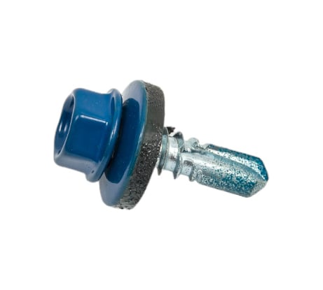 Саморез КР со сверлом 5,5x19 мм RAL-5005 насыщенный синий, 60 шт в коробке с окном Zitar 125700