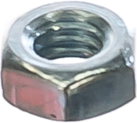 Шестигранная гайка DIN 934 оцинкованная М4, 500шт - коробка Tech-Krep 105245