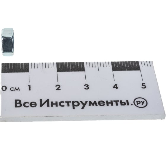 Шестигранная гайка DIN 934 оцинкованная М6, 200шт - коробка Tech-Krep 105247
