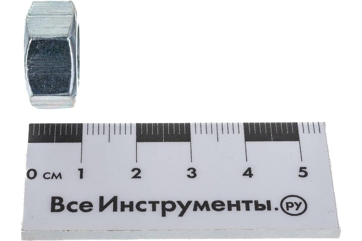 Шестигранная гайка DIN 934 оцинкованная М12, 30шт - коробка Tech-Krep ...