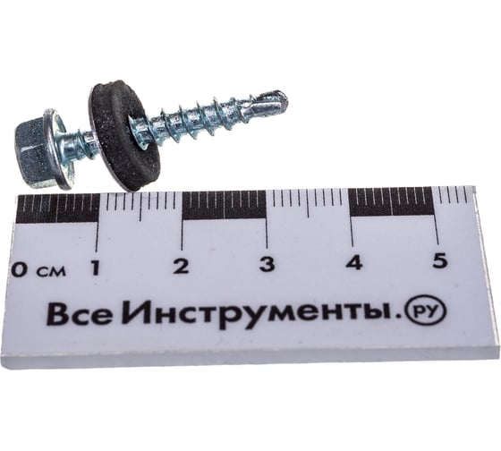 Кровельный саморез Tech-Krep КР ZP сверло 4,8х28 60 шт, коробка с окном 112025