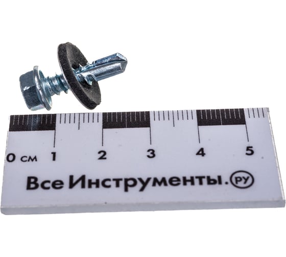 Кровельный саморез Tech-Krep КР ZP сверло 5,5х19 60 шт, коробка с окном 124626