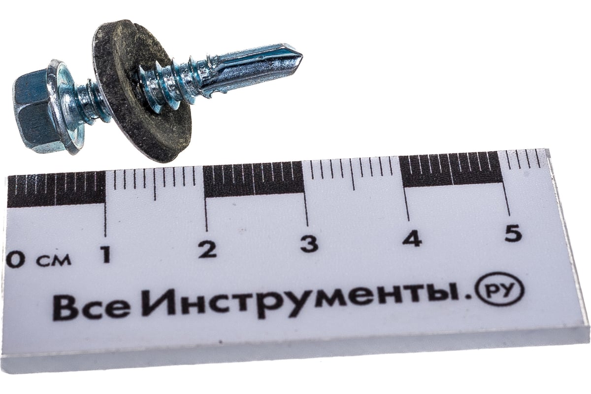 Кровельный саморез Tech-Krep КР ZP сверло 5,5х25 60 шт, коробка с окном ...