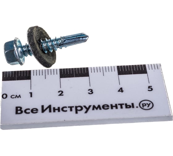Кровельный саморез Tech-Krep КР ZP сверло 5,5х25 60 шт, коробка с окном 124627