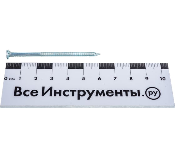 Ершеный оцинкованный гвоздь 60мм, 400г - коробка Tech-Krep 124599