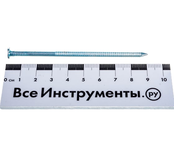 Ершеный оцинкованный гвоздь 90мм, 600г - коробка Tech-Krep 124602