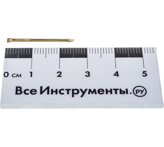 Финишный латунированный гвоздь 1.4х25, 50шт - пакет Tech-Krep/Zitar 104055
