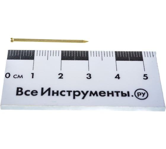 Финишный латунированный гвоздь 1.4х30, 50шт - пакет Tech-Krep/Zitar 104056