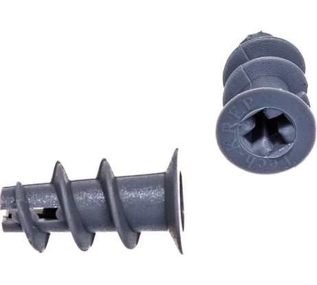 Пластиковый дюбель для ГКЛ со сверловой насадкой 200шт - коробка Tech-Krep TT-22 117981