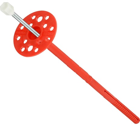 Дюбель для теплоизоляции с металлическим гвоздём с термоголовкой 10х260, 200шт Tech-Krep 130100