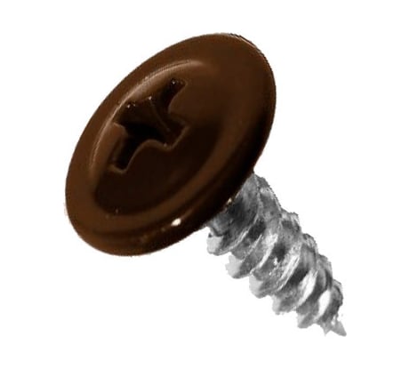 Саморез ШСММ 4,2x16 мм, темно-коричневый, KP RAL 8017, 200 шт в малом ведре Zitar 125494