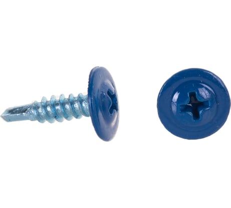 Саморез Tech-Krep/Zitar ШСММ сверло 4,2х16 синий KP RAL 5010 20 шт, пакет 125526