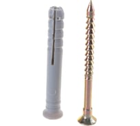 Дюбель-гвоздь 8х60 потайная манжета, полипропилен 20шт - ведро Tech-Krep 125074