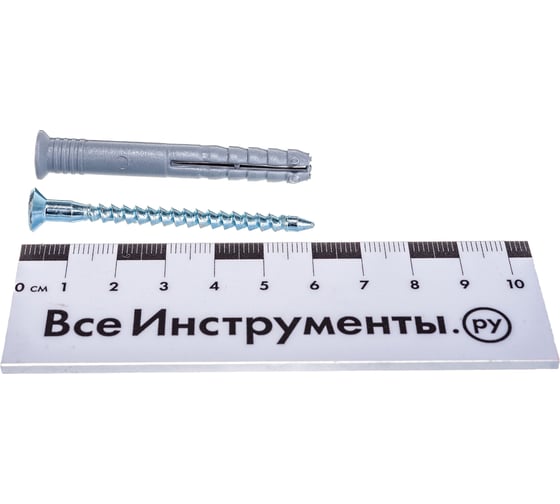Дюбель-гвоздь 8х60 потайная манжета, полипропилен 75шт - ведро Tech-Krep 104744