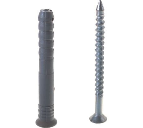 Дюбель-гвоздь 8х60 потайная манжета, полипропилен 20шт - коробка Tech-Krep 112715