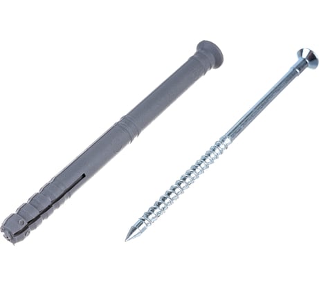 Дюбель-гвоздь 8х100 потайная манжета, полипропилен 100шт - коробка Tech-Krep SM-L 117983