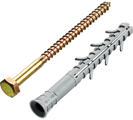 Фасадный дюбель 10х100, 6шт - пакет Tech-Krep TSX-S 127600