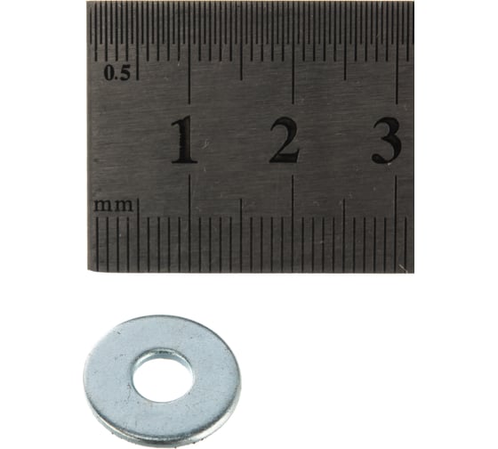 Кузовная оцинкованная шайба DIN9021 М4 500шт - коробка Tech-Krep 105263