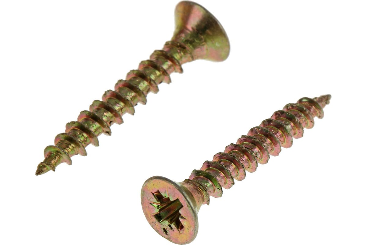 Универсальный саморез Tech-Krep 25х4,0 мм 200 шт желтый, коробка с ...