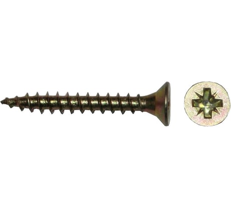 Универсальные саморезы, желтые, 35x5,0 мм, 200 шт., коробка с окном Zitar 102261