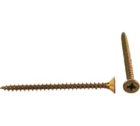 Универсальный саморез Tech-Krep 60х4,5 мм 150 шт желтый, коробка с окном 102257