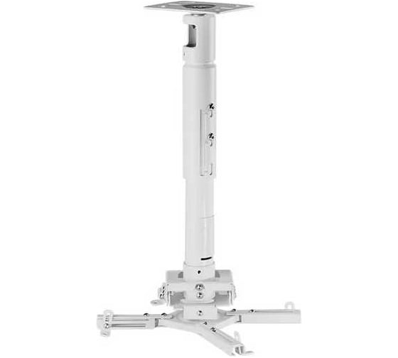 Универсальный потолочный комплект Wize Pro PR18A-W крепление, штанга 30-46 см, площадка к потолку для проектора 102132