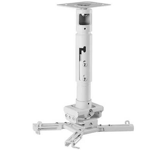 Универсальный потолочный комплект Wize Pro PR11A-W крепление, штанга 15-28 см, площадка к потолку для проектора 102130