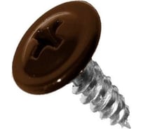 Саморез с прессшайбой, наконечник-острый, 4.2х16, RAL8017 темно-коричневый, 150шт Ekt 10819603