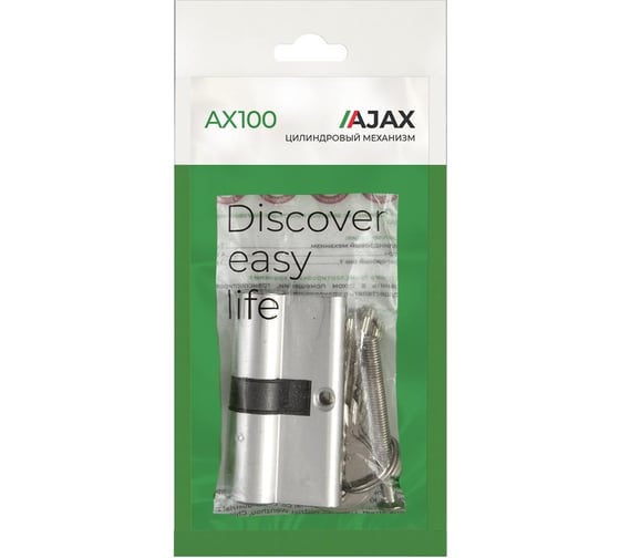 Цилиндровый механизм AJAX (AX100/60) AX1000Key60 (25+10+25)/HD CP хром 4Key 44835