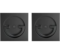 Поворотная ручка для раздвижных дверей ARMADILLO SH.QUADRO55.BK8x2 BL-26 черный 46259