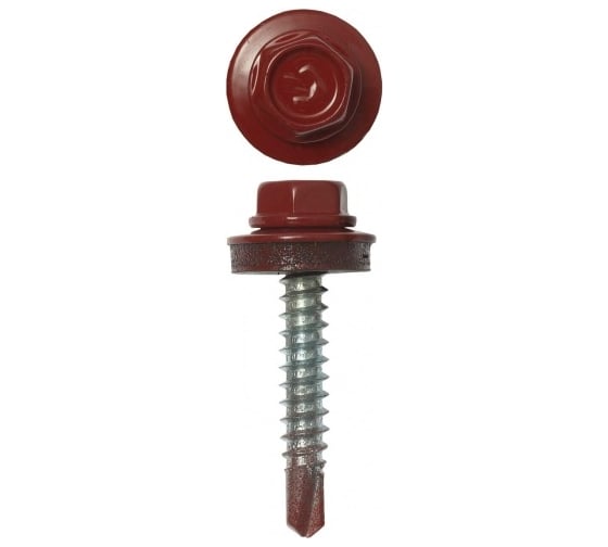 Кровельный саморез 4.8х29 RAL 3003 красный рубин, 250шт Ekt 1090448029