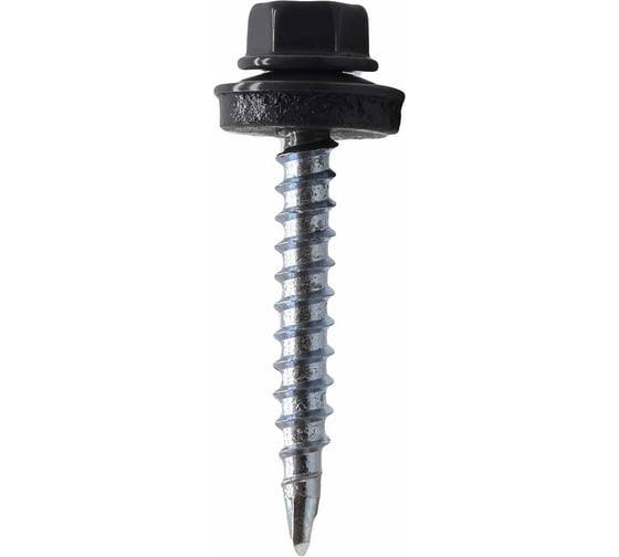 Кровельный саморез 4.8х38 RAL 7024 серый графит, 200шт Ekt 1091648038 1